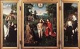 Gerard David Triptych of Jan Des Trompes painting